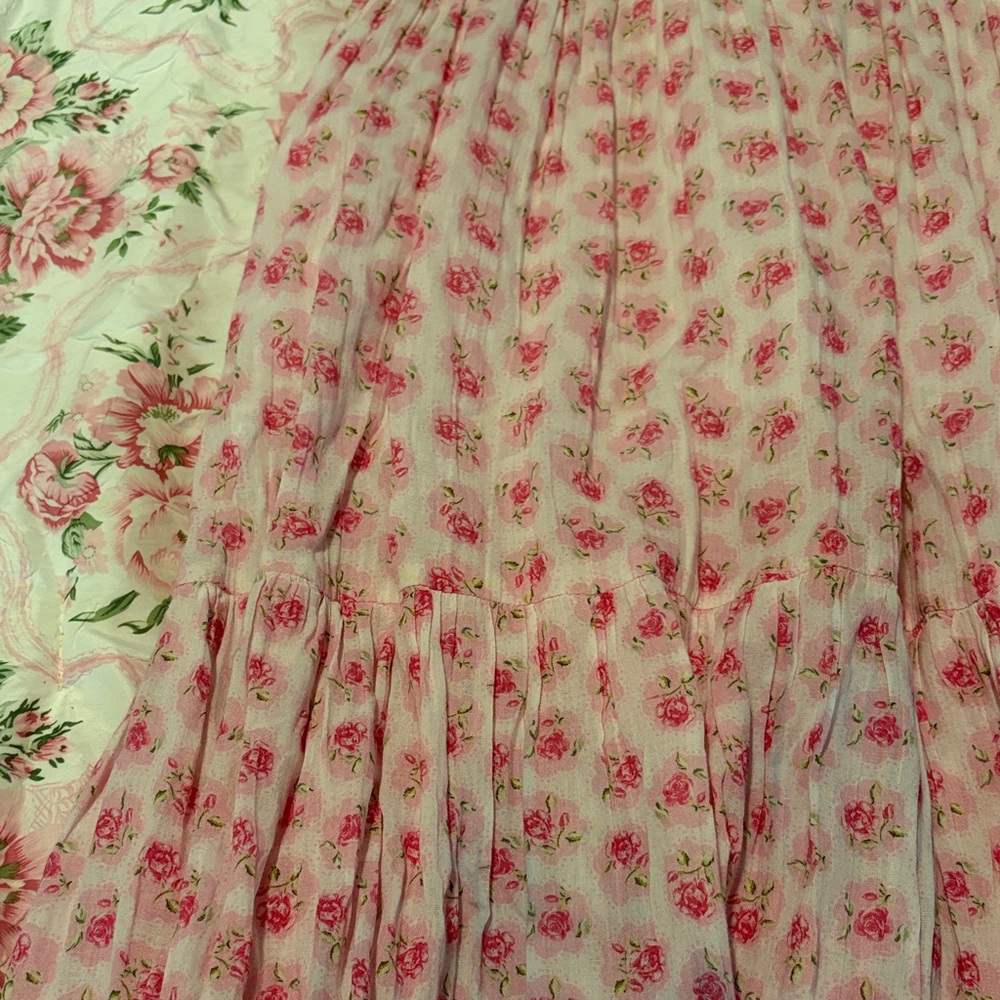 LoveShackFancy Pink Patterned Dress - image 4